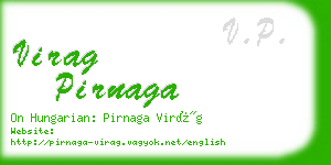 virag pirnaga business card